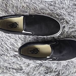Vans Black Slip-On Shoes
